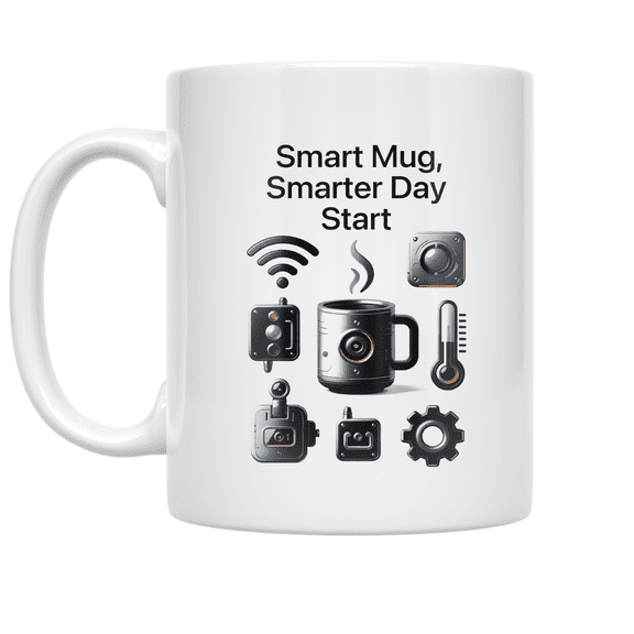 Smart Tech Drinkware Design - Tech Enthusiast - 11 oz Ceramic Coffee Mug