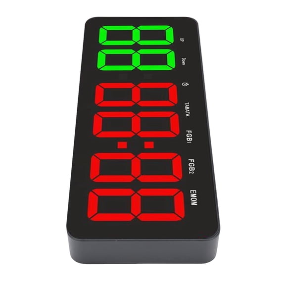 Smart Tech Smart Tech Interval Fitness Timer, 12.4 Inch Large LED Display Gym Timer with Remote Control 6.7 Foot USB Cord for Sports