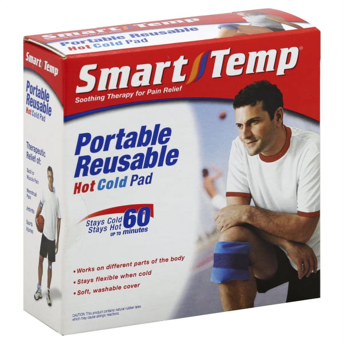 Smart Temp Portable Reusable Heating Pad Cold Compress, 6 Inches x 10