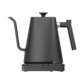  SAKI Baristan Electric Gooseneck Kettle with Precise  Temperature Control, Pour Over Coffee Kettle & Tea Kettle, Stainless Steel,  1200W Quick Heating, 1 Liter, Matte Black: Home & Kitchen