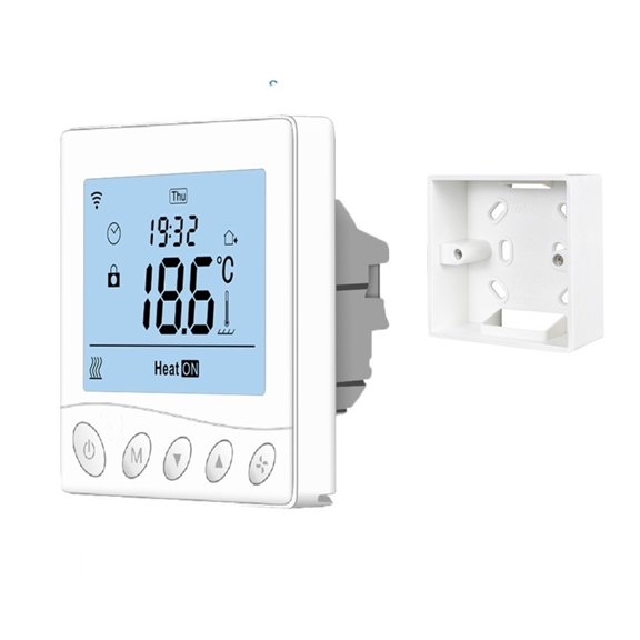 Smart Temperature Controller For Gas Boiler Thermostat Wifi And Installation Box Programmable Works