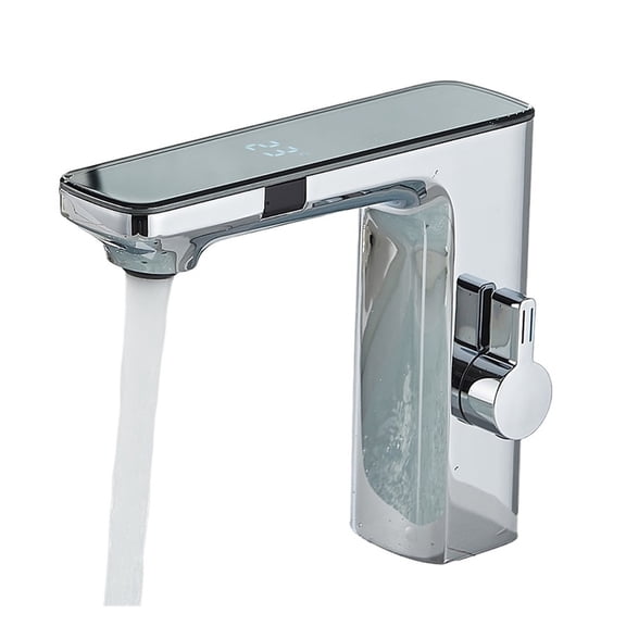 Smart Temperature Display Basin Faucet With Sensing Function LCD Digital Screen Sink Tap, Cold And Hot Mixer Bathroom Crane ,Versatile Features