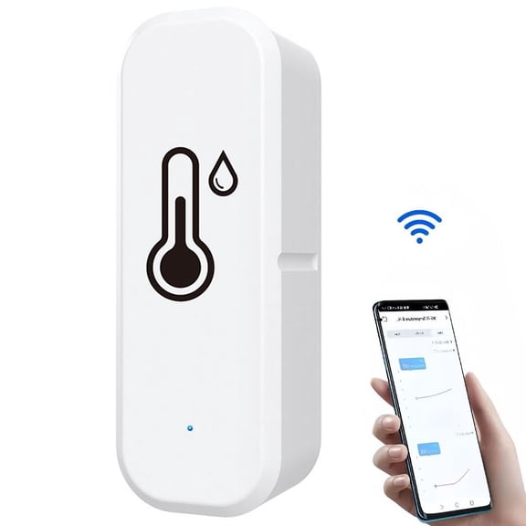 Thermometer Barometer - Smart Temperature Sensor & Humidity Sensor - Hygrometer w/App Monitoring for RV - Fridge & More