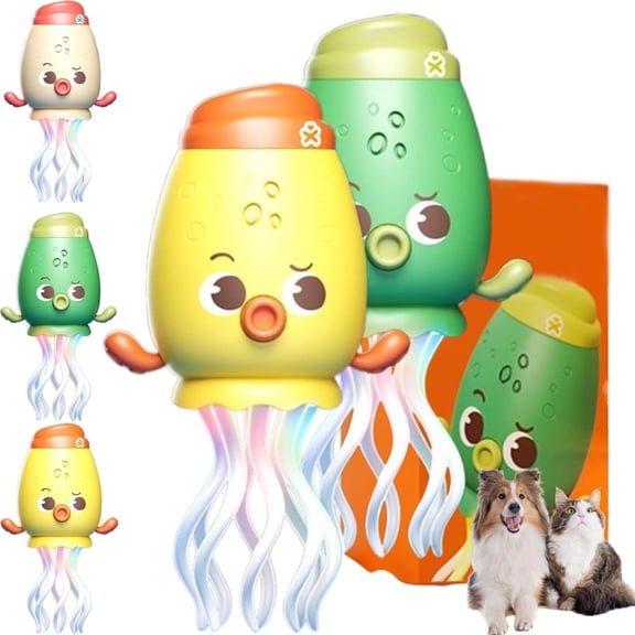 Smart Tentacle Explorer, Wiggly Wonder Octopus, Dancing Squid Toy, Playful Dancing Octopus Toy, Crawling Dancing Obstacle Sensor Toys with Lights & Music Sensor for Indoor Play (Green)