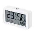 thumbnail image 1 of Smart Thermometer Hygrometer: Wi-Fi Enabled Room Temperature Monitor with APP Alerts, Linkable to Humidifiers and Temperature Regulation Devices, Simple Elegant Design, White, 1 of 7