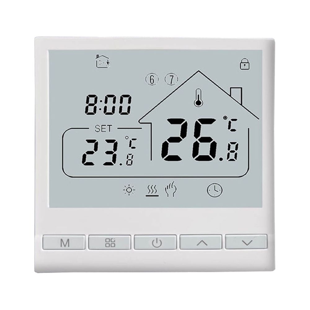 Smart Thermostat 16A Electric Heating DIY Install LCD Display ...
