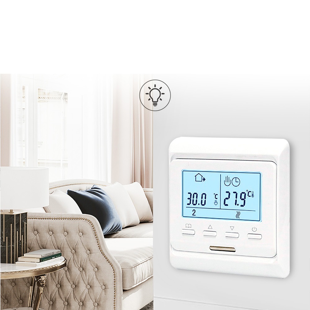 Smart Thermostat Electric Floor Heating Water Temperature Controller Programmable Thermostats 3A 16A ,Easy to Install