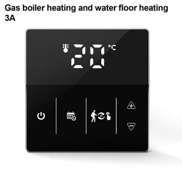 Smart Thermostat with Touch Screen Wifi Remote App/Voice Temperature Controller Black 3A