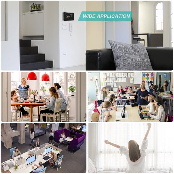 Smart Thermostats for Home Home WiFi Smart Thermostat Programmable Thermostat 5+2/ 6+1/ 7 Days Schedule APP Remote Control Voice Control degrees Celsius / PM2.5 Humidity Weather Display