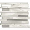thumbnail image 1 of SMART TILES Peel and Stick Backsplash Tiles - 4 Sheets of 12in x 10in - 3D Adhesive Peel and Stick Tile Backsplash for Kitchen, Bathroom, Wall Tiles, 1 of 6
