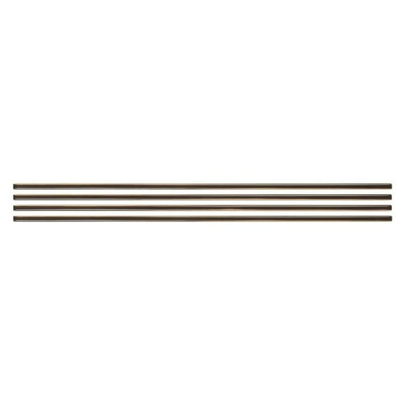 Smart Tiles - Adhesive Peel and Stick Tile Trim, Brown - 4-Pack 18" x 0.27"