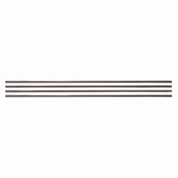 Smart Tiles - Adhesive Peel and Stick Tile Trim, Dark Gray - 4-Pack 18" x 0.27"