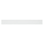 Smart Tiles - Adhesive Peel and Stick Tile Trim, Light Gray - 4-Pack 18" x 0.27"
