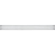 Smart Tiles - Adhesive Peel and Stick Tile Trim, Silver - 4-Pack 18" x 0.27"