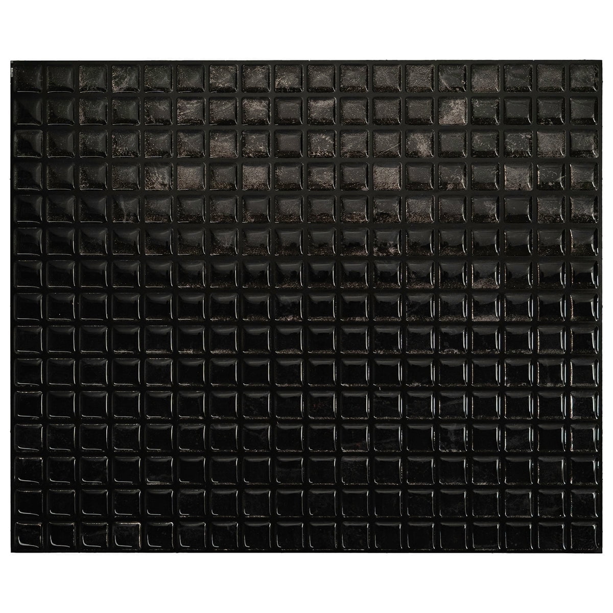 Smart Tiles Peel and Stick Backsplash, 5 Adhesive Tiles, Minimo Black, 11.55"x9.64"