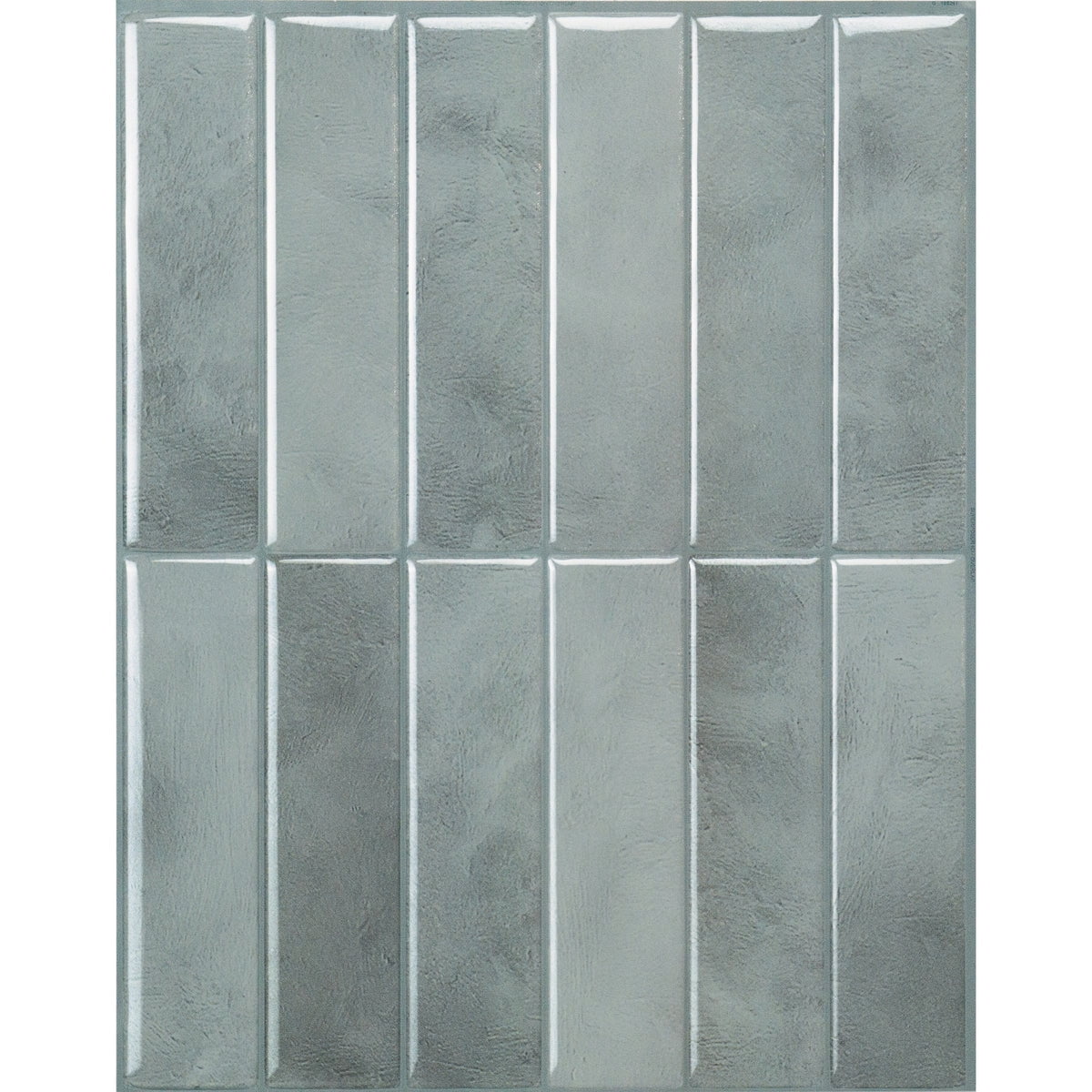 Smart Tiles Peel and Stick Backsplash, 5 Adhesive Tiles, Morocco Grey, 11.43"x9"