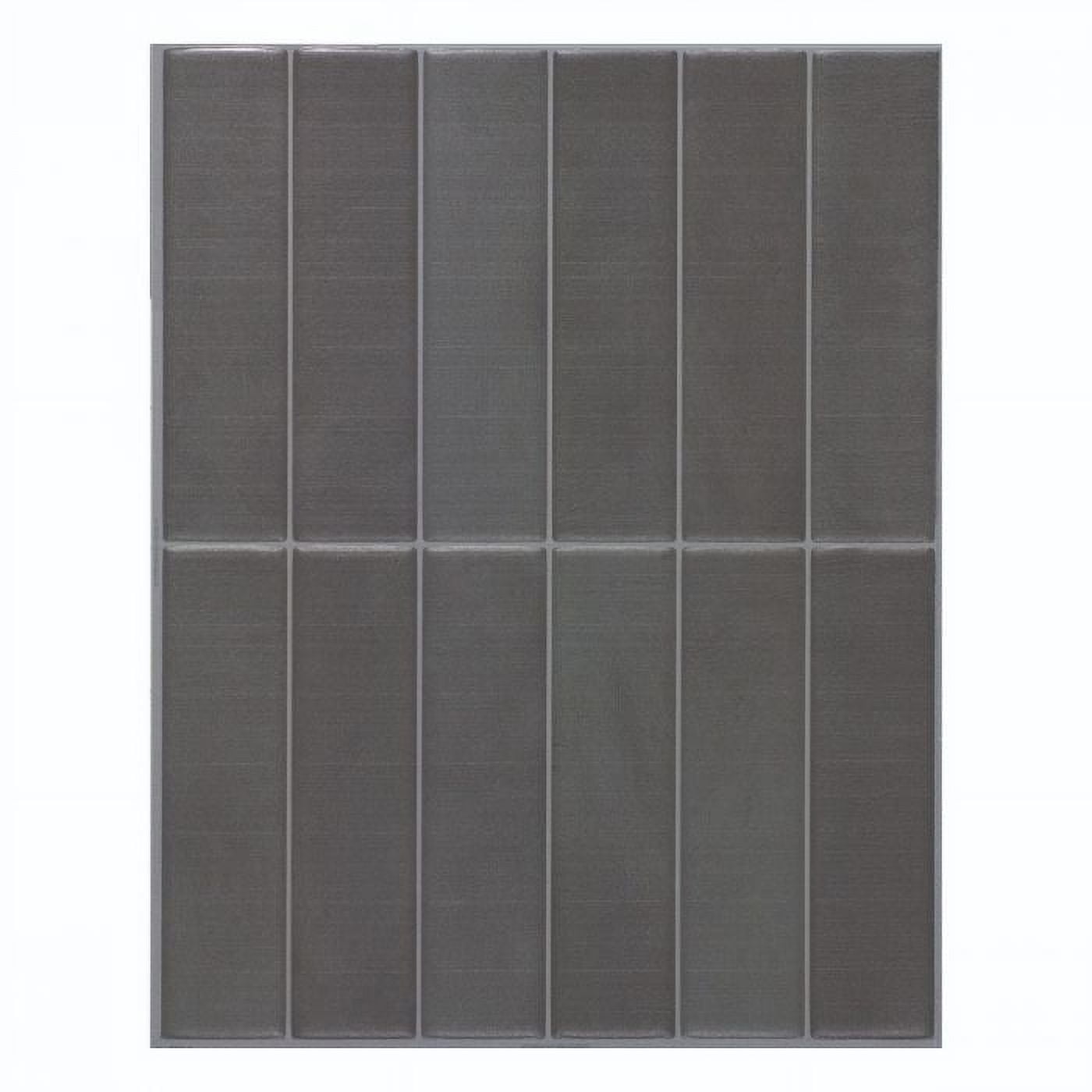 Smart Tiles Peel and Stick Backsplash, 5 Adhesive Tiles, Morocco Grey, 11.43"x9"