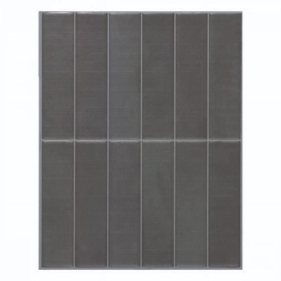 Smart Tiles Peel and Stick Backsplash, 5 Adhesive Tiles, Morocco Grey, 11.43"x9"