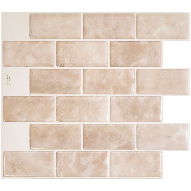 Smart Tiles - Peel and Stick Backsplash Tiles - Premium 3D Kitchen and  Bathroom Tile 