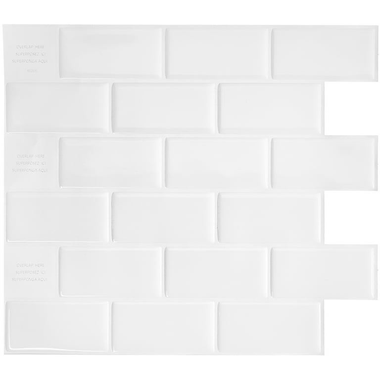 SMART TILES Peel and Stick Backsplash - Sheets of 10.95 x 9.70