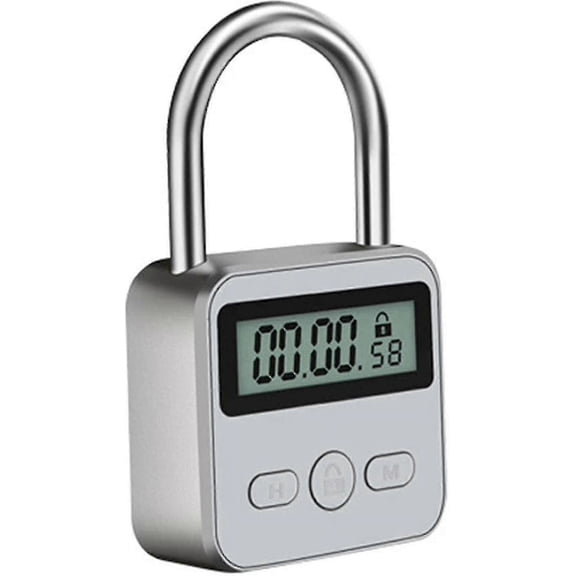Smart Time Lock, 99 Hours Max Timing Lock With Lcd Display Multifunction Travel Electronic Timer A Y -t