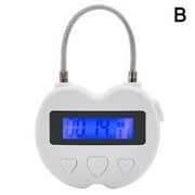 Smart Time Lock Lcd Display Multifunction Travel Electronic Timer 2023 Best (White)