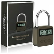 Smart Time Lock Lcd Display Time Lock Multifunction Travel Electronic Timer, Waterproof Usb Rechargeable Temporary Timer Padlock