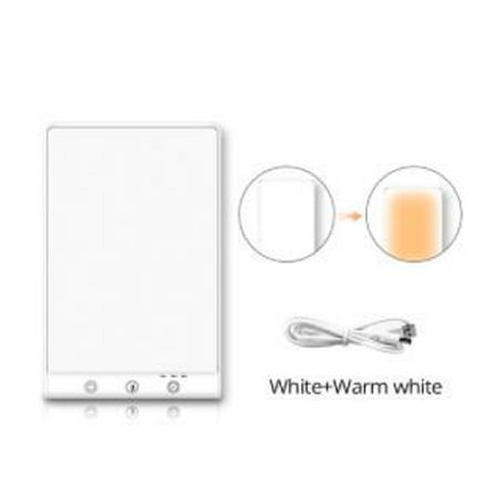 Smart Timing Dimming SAD Therapy Lamp - LED Emotional Support Bionic Sunlight - 5V 1A Phototherapy Light for Seasonal Affective Disorder