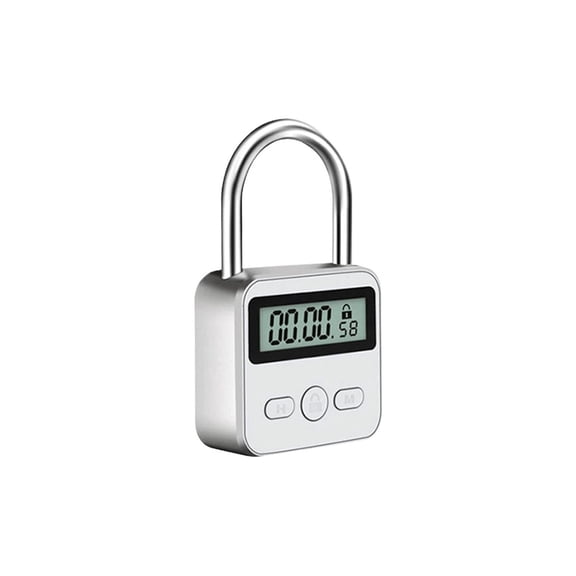 Smart Timing Padlock LCD Display USB Rechargeable Anti Addiction Electronic Lock ,Easy DIY Installation