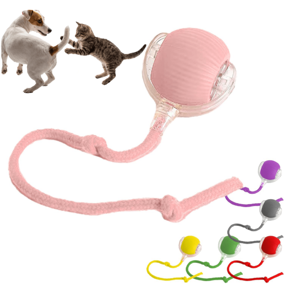 Smart Tiny Fetch Dog Toy, Interactive Cat Toys Ball with Smart Motion Sensor and Auto-Dodging for Bored Kitten Pet Cats Dogs , Interactive Cat Toys for Indoor Cats , Interactive Rolling Cat Dog Ball