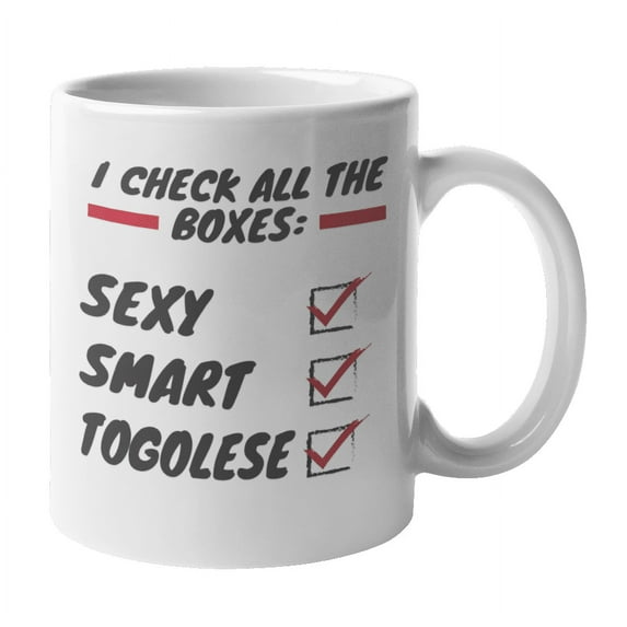 Smart Togolese, Togo Themed Coffee & Tea Gift Mug (11oz)