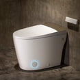 thumbnail image 1 of Smart Toilet with Bidet, Foam Shield, 4-Season Temperature, ADA Height, 1.0 Gallons Auto Flush, Heated Seat, Warm Water & Air Drying, Remote Control, Auto Deodorization, Blackout Flush, Night Light, 1 of 15