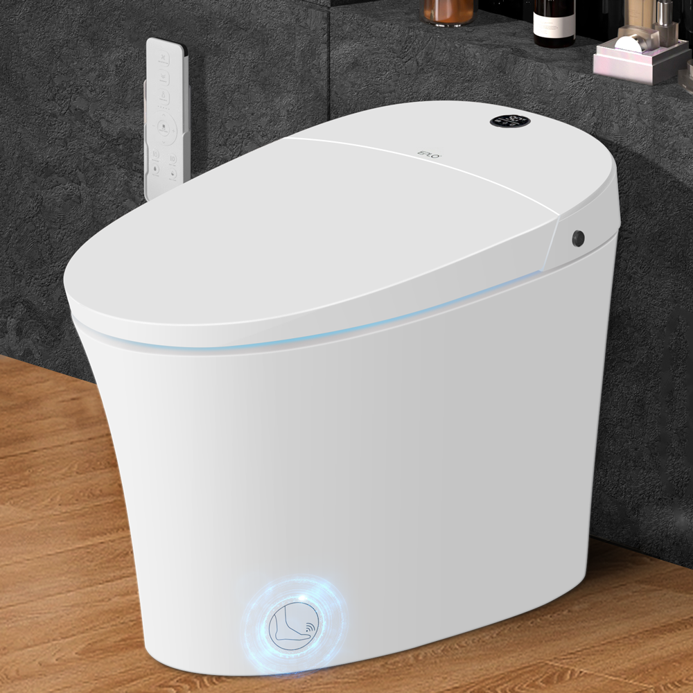 Smart Toilet Bidet with Booster Pump Built in,Strong Power Flushing ...