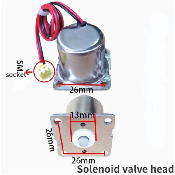 Smart Toilet Solenoid Valve Toilet Accessories Pulse Valve Angle valves gasket Pressure reducing valve hand press, kick button switch Toilet accessories battery box Bistable Toilet Cover Flush Valve
