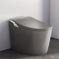 thumbnail image 1 of Smart Toilet,Tankless Toilets Dynamic Clean with Dryer, ADA Comfort Height One Piece Toilet with Warm Water Bidet,Modern Smart Toilet with Bidet Built In with Foot Sensor,Power Outage and Flush Grey, 1 of 9