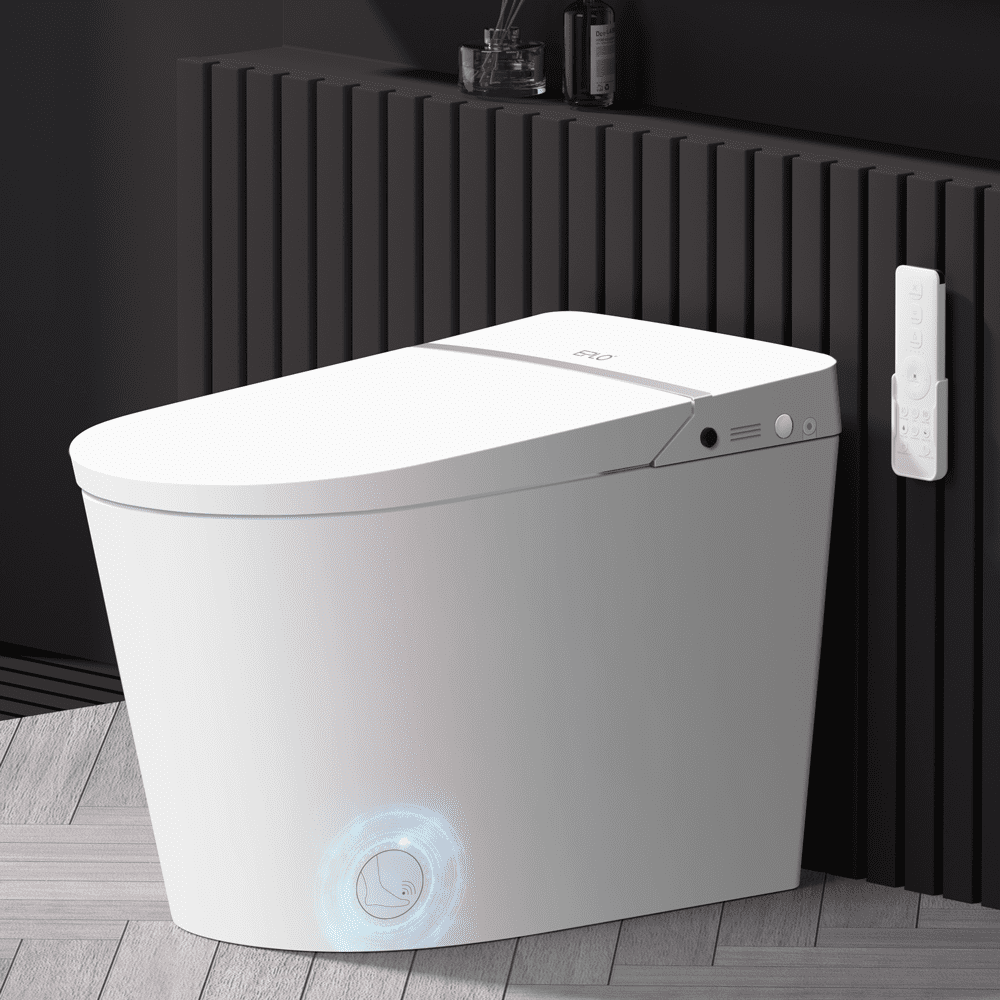 EPLO Smart Bidet Toilet With Tank & Foam Shield – Heated Seat, Air Dryer, Auto Flush | Modern Japanese One-Piece Elongated Toilet