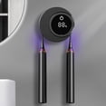 thumbnail image 1 of Smart Toothbrush Holder & Cleaner Box – UV Sterilizer Case with 2 Slots for Electric/Manual Toothbrushes, Portable Travel Home Storage, No Drilling Required (Black), 1 of 7