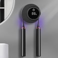 thumbnail image 1 of Smart Toothbrush Holder & Cleaner Box – UV Sterilizer Case with 2 Slots for Electric/Manual Toothbrushes, Portable Travel Home Storage, No Drilling Required (Black), 1 of 7