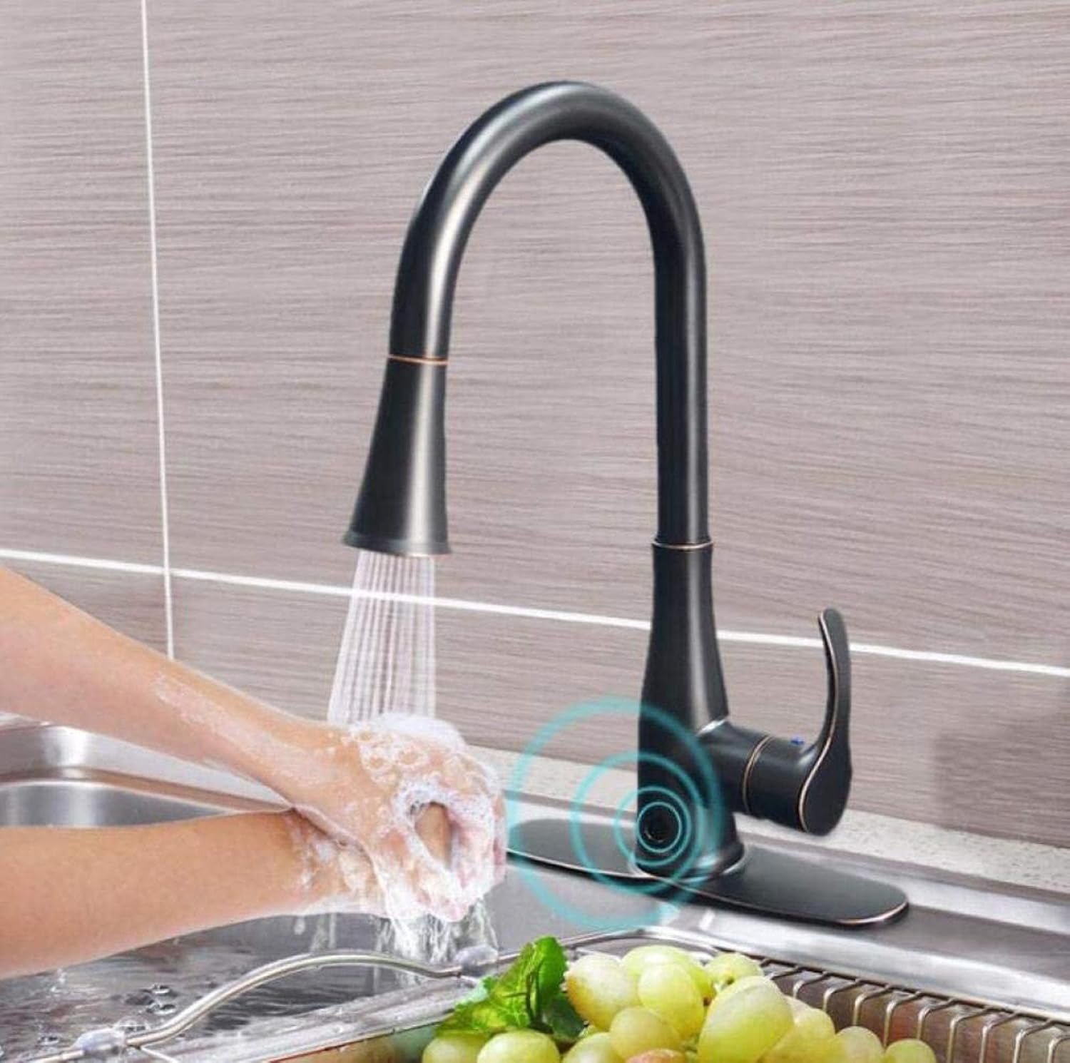 Smart Touch Pull Out Sensor Kitchen Faucet Sensitive Touch Control ...