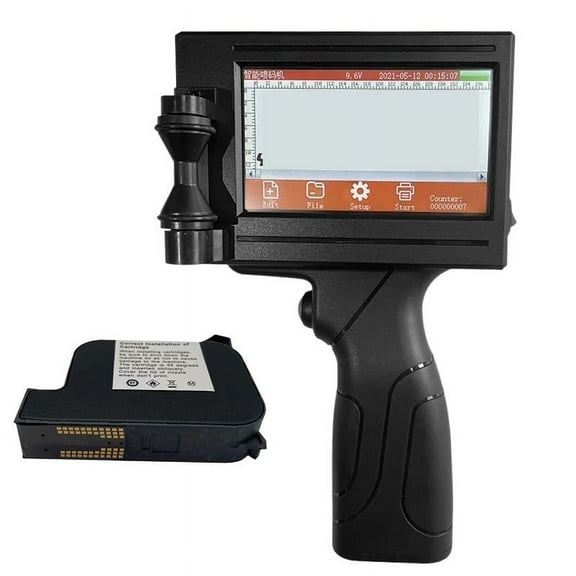 Smart Touch Screen Printer Number Logo Label Plastic Carton Handheld Handheld Thermal Inkjet Printer ,Crisp, Vibrant Prints