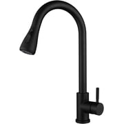 Smart Touch Sensor Kitchen Faucet with Pull Down Sprayer, Single Handle 304 Stainless Steel Kitchen Sink Mixer Tap, Hot Cold Control 2 Water Flow Modes,Black