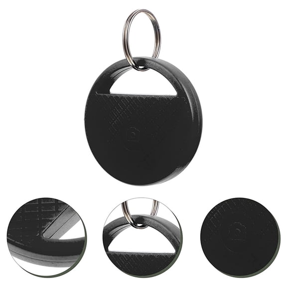 Smart Tracker with APP Control, Two-Way Separation Alarm, Selfie Function, Bluetooth 5.0 Key Finder, Loud Sound, Metal Ring Included, Compatible with iOS & Android, Black, 1 Piece