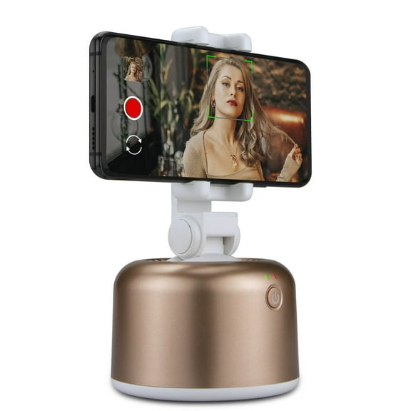 Smart Tracking Holder Live-Streaming Vlogging Selfie Sticker Tripod 360° Rotation Face Object Auto-Tracking Phone Stand
