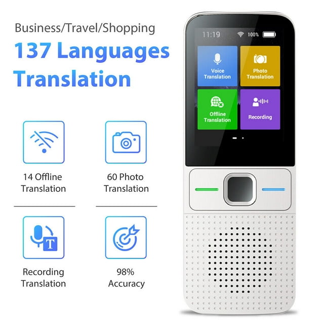 Smart Translator 137 Languages Real Time Online/Offline/Wifi Voice