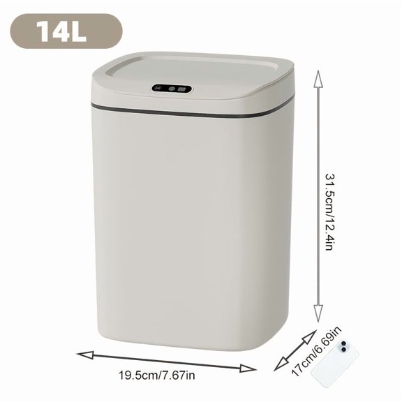Smart Trash Can, Easily Opened with A Wave Of Your Hand, Tightly Sealed, Effectively Blocking Odors, Keeping The Air Fresh, Stylish In Appearance, Sturdy And Durable, Easy to Clean.