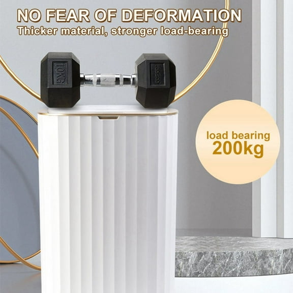 Smart Trash Can Large Capacity for Kitchen Bathroom Garbage Bin Automatic Induction Waterproof Bin with Lid USB Cable,1 x garbage can 1 x USB cable 1 x Chinese and English manual,White