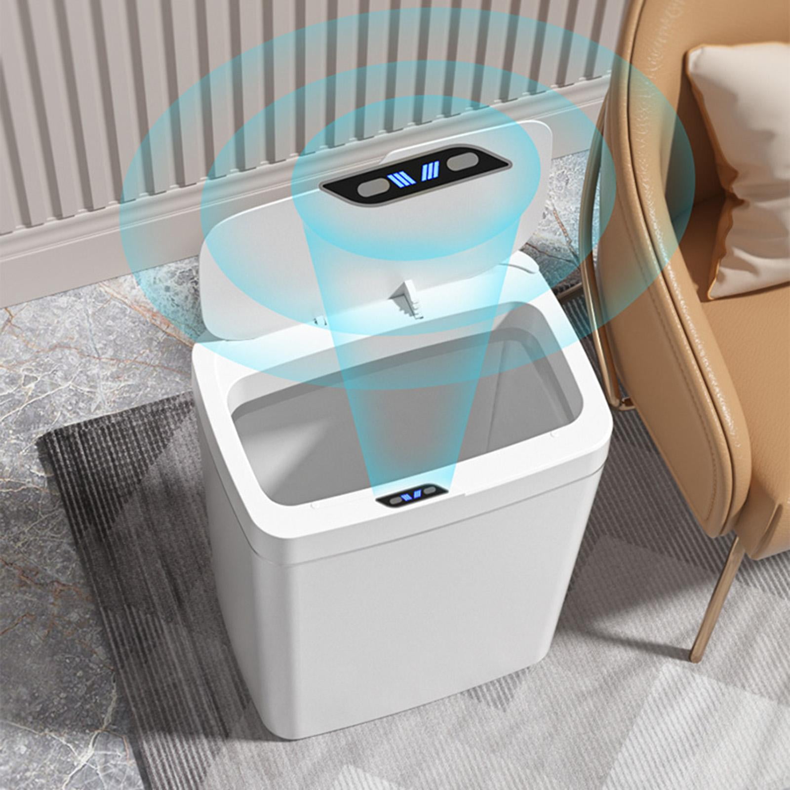 Naisu Bathroom Trash Can With Lid,4Gallons/15iters Garbage Can With Pop-Up Lid, Small Trash Can Dog Proof, Plastic Trash Bin ,Waste Basket For Bathroom, Bedroom, Kitchen,Living Room(Assorted - View #6