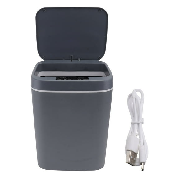 Hytrove Automatic Induction Trash Grey 1Pcs 11.8X8.5X8.1In