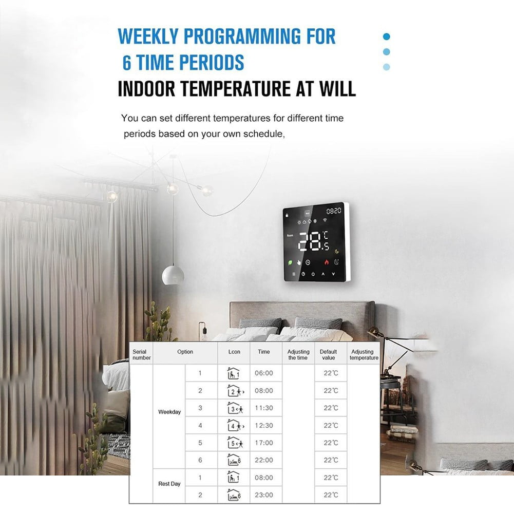 Smart Tuya Smart Home Thermoregulator WIFI Warm Floor Thermostat For ...