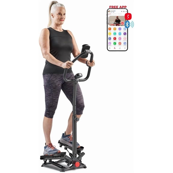 Smart Twist Stair Stepper with Adjustable Handlebar